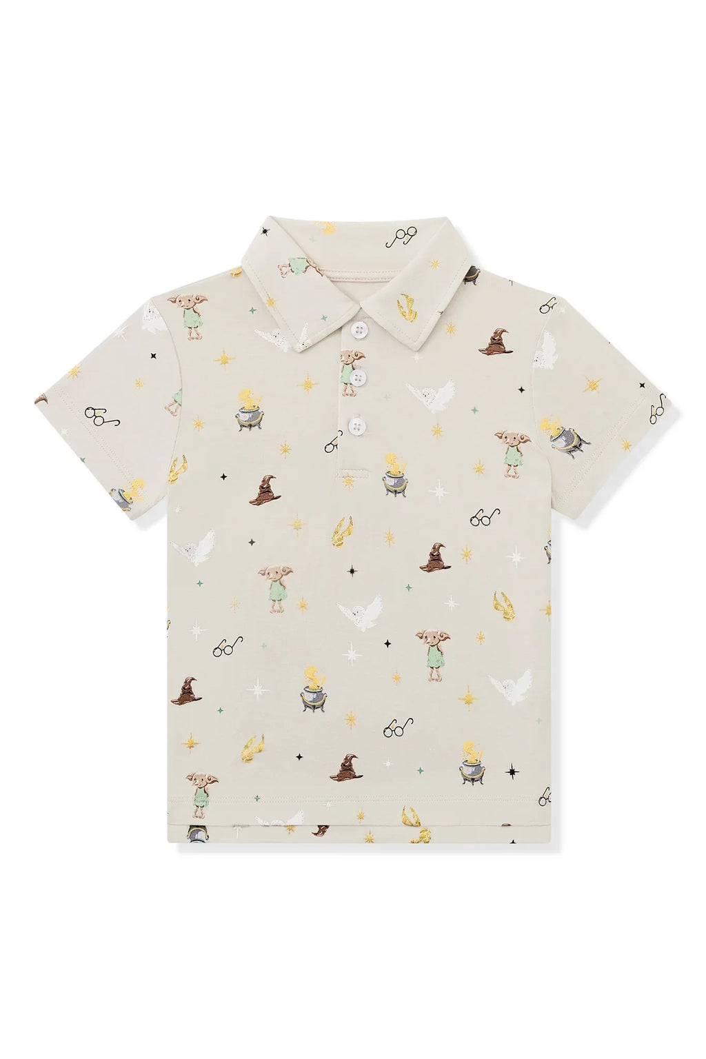 Toddler Short Sleeve Polo in Starry Icon