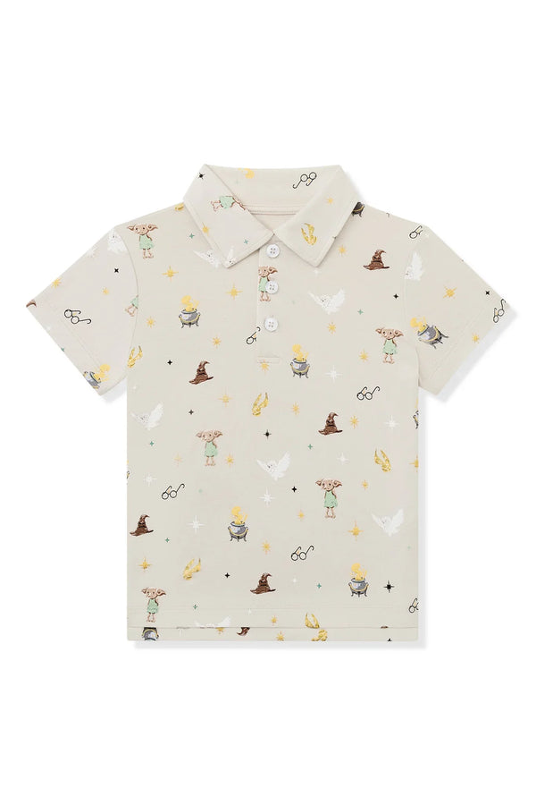 Toddler Short Sleeve Polo in Starry Icon