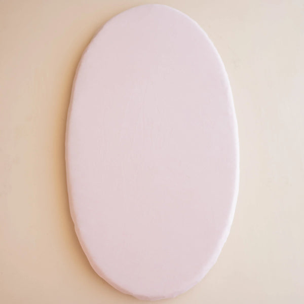 Oval Bassinet Sheet in Blush