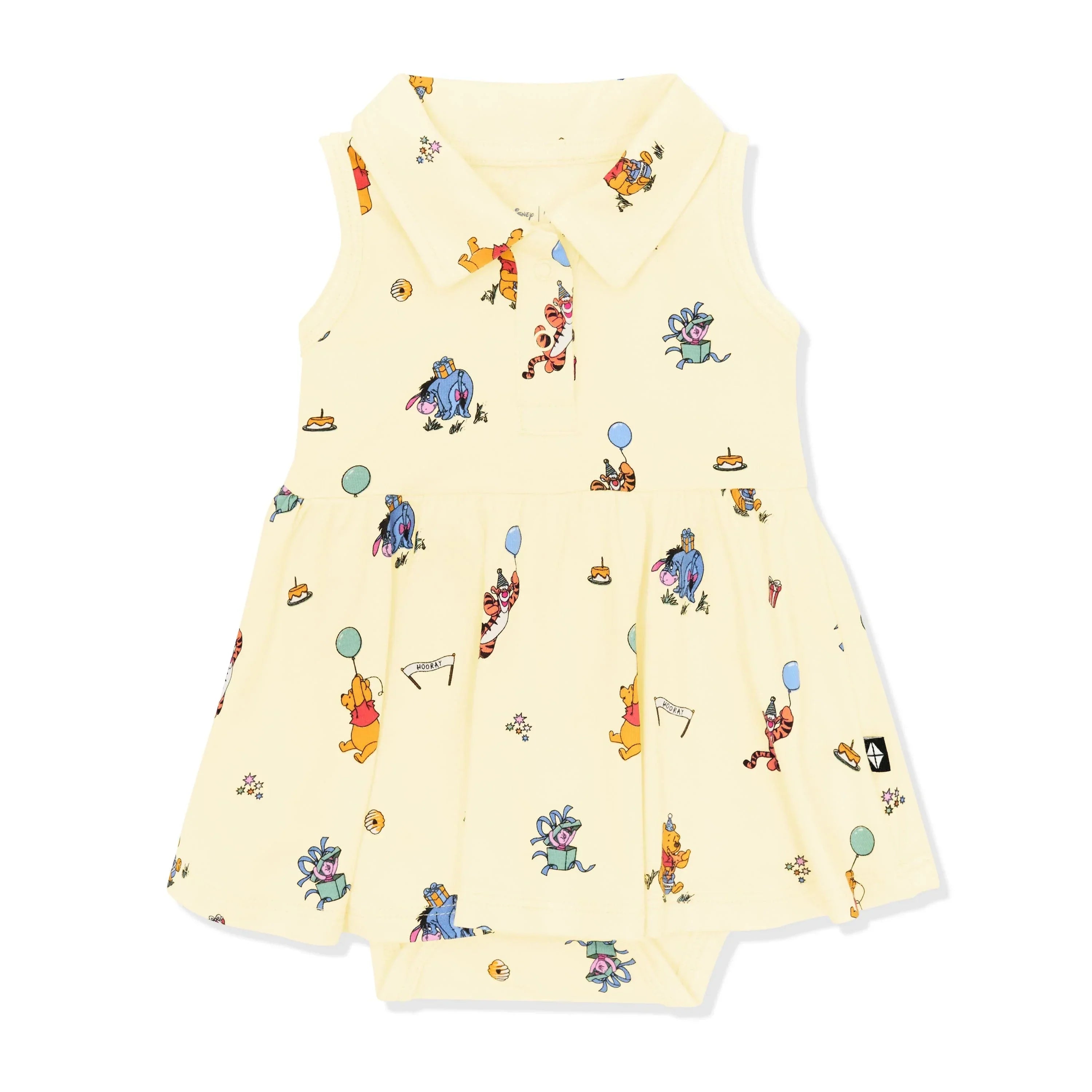 Polo Bodysuit Dress in Winnie the Pooh Celebration Secondary image