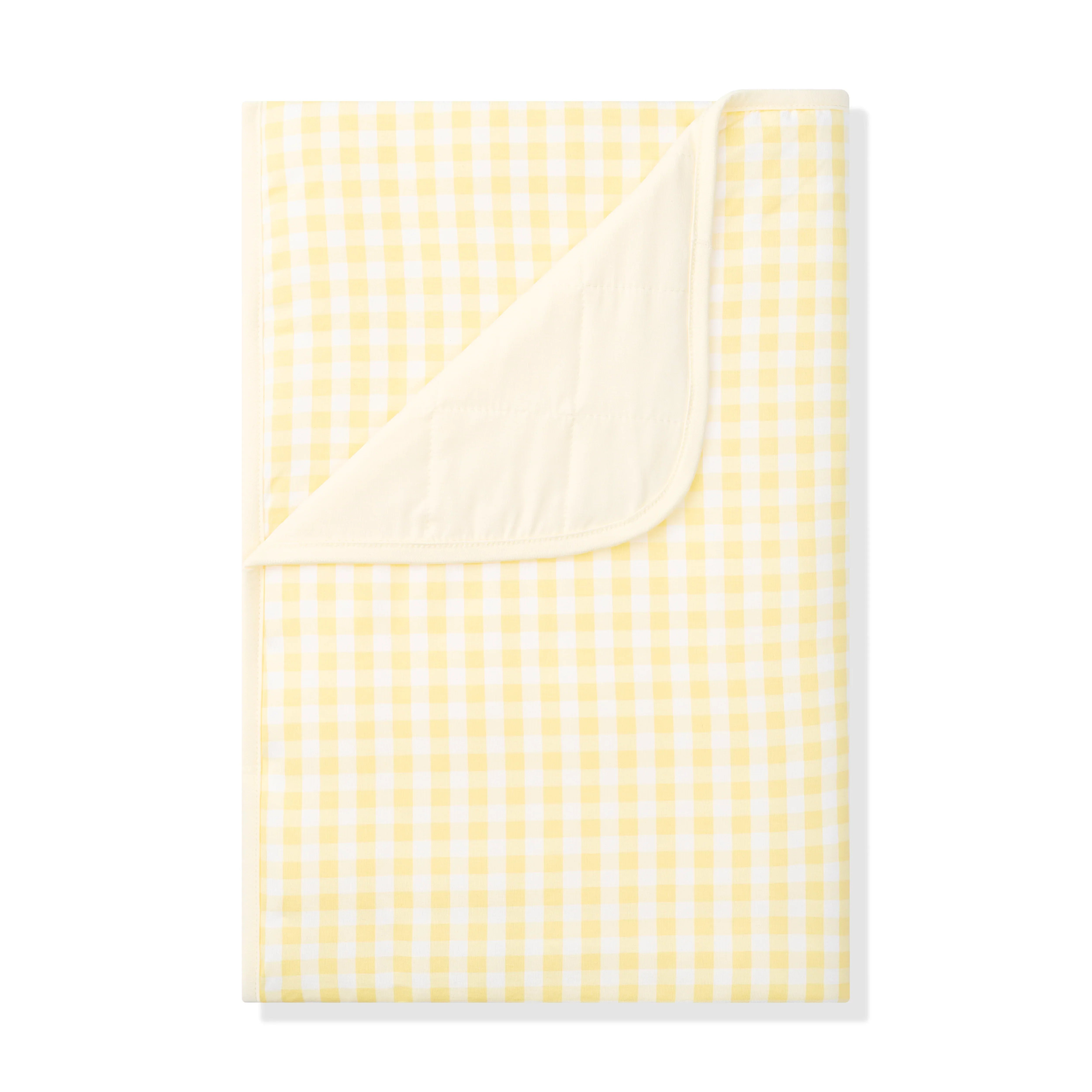 Toddler Blanket in Gingham Chamomile 1.0 Secondary image