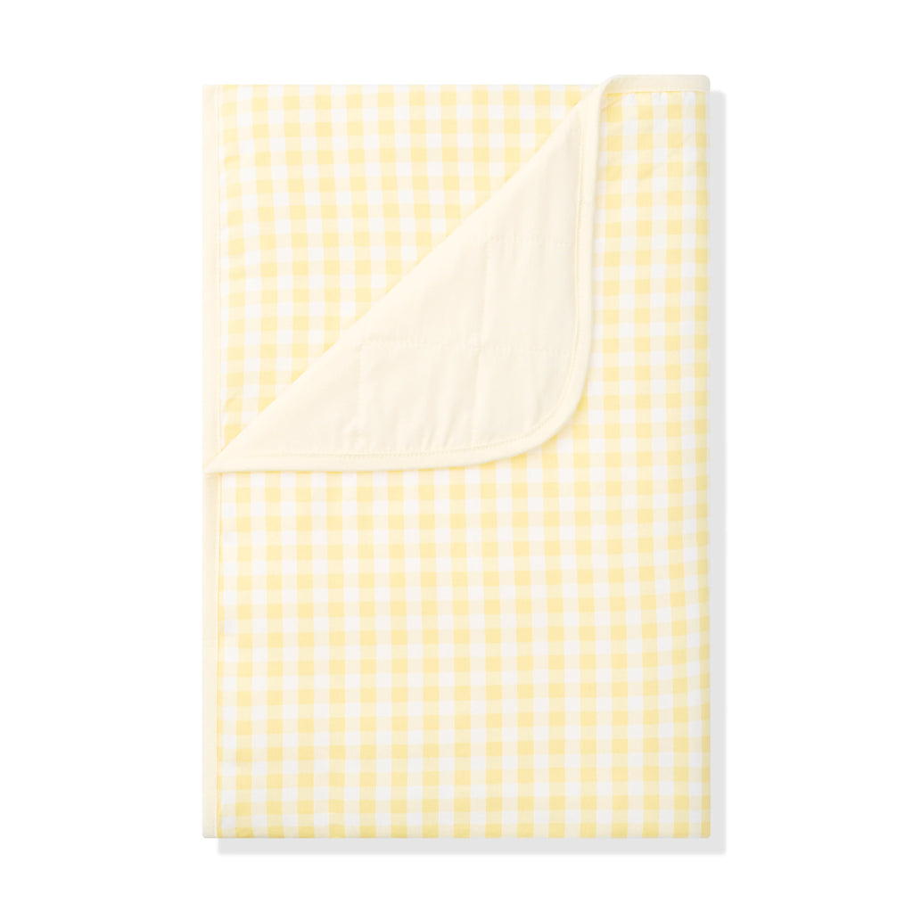Toddler Blanket in Gingham Chamomile 1.0