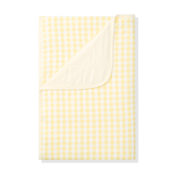 Toddler Blanket in Gingham Chamomile 1.0