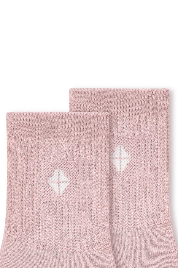 Adult Crew Socks in Blush