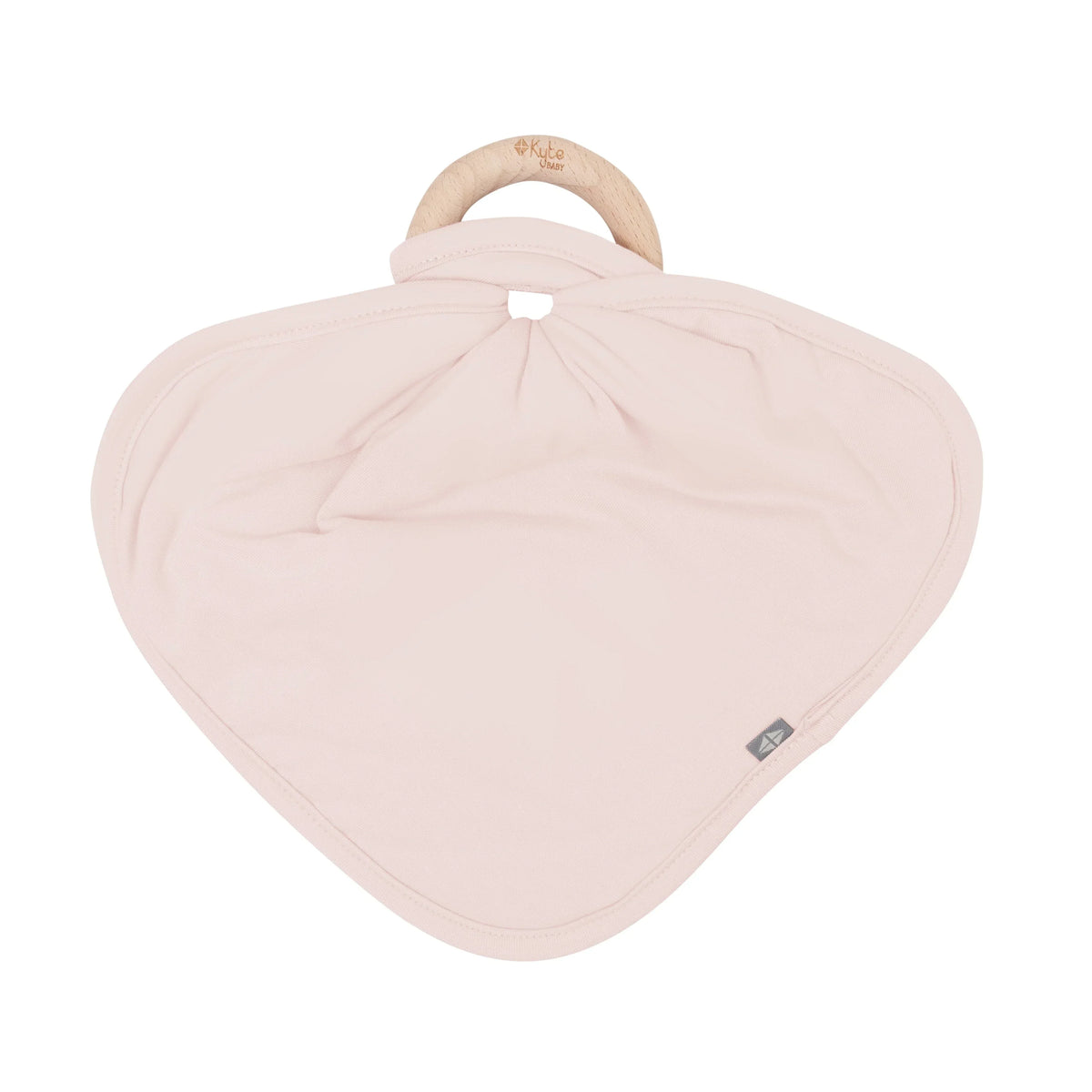 Lovey in Blush with Removable Wooden Teething Ring Main image