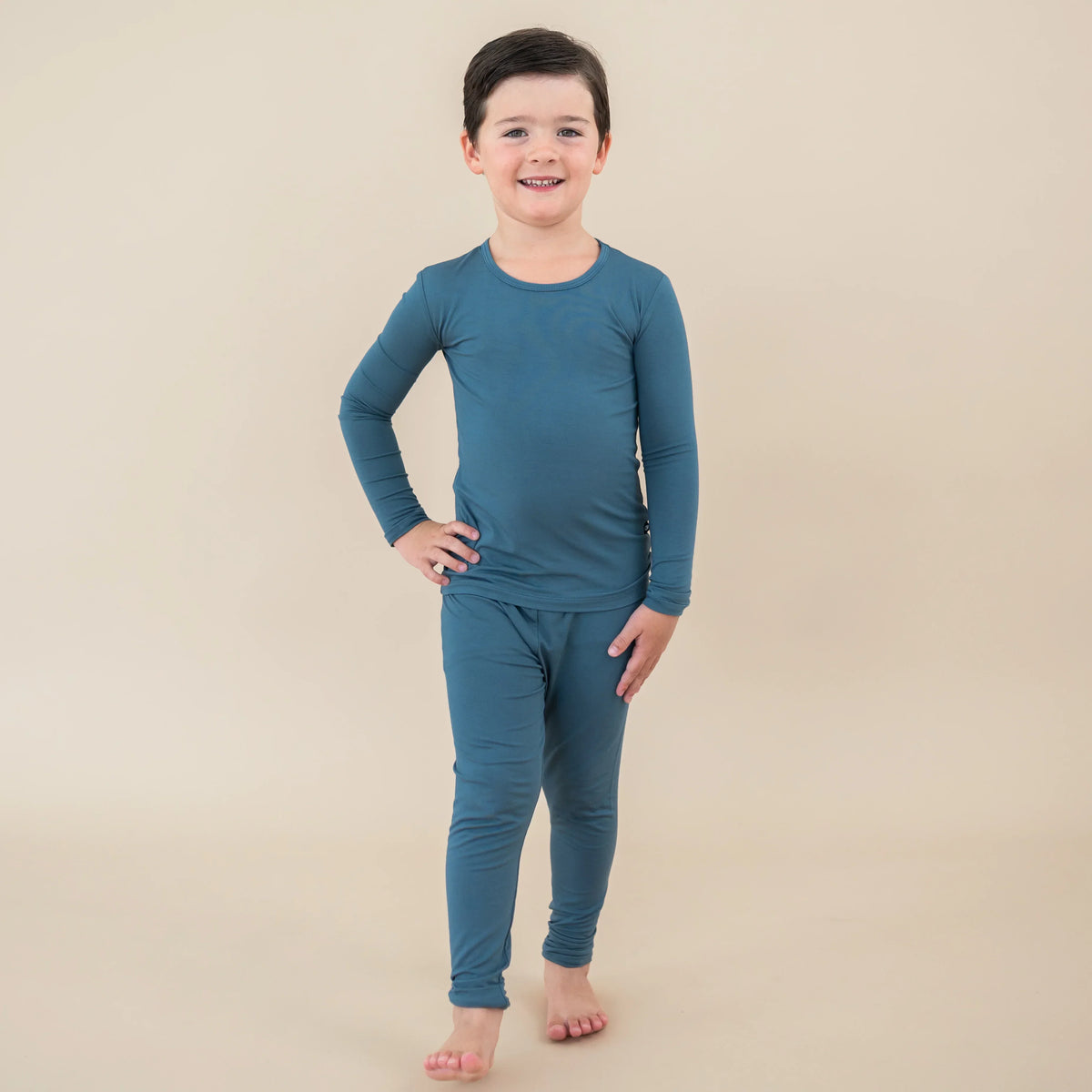 Long Sleeve Pajamas in Atlantic Main image