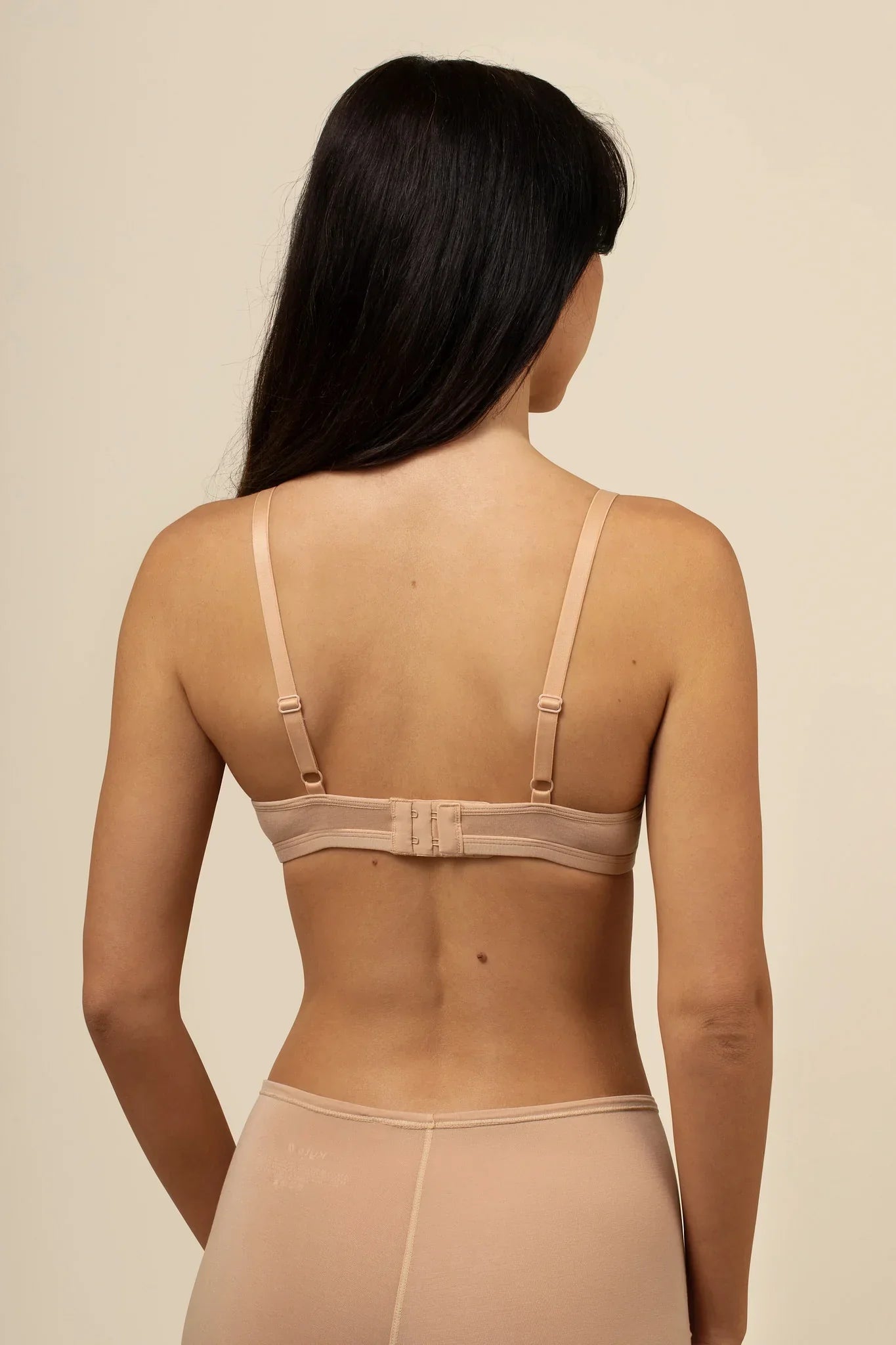 Women's V-Neck Bra in Chai Secondary image