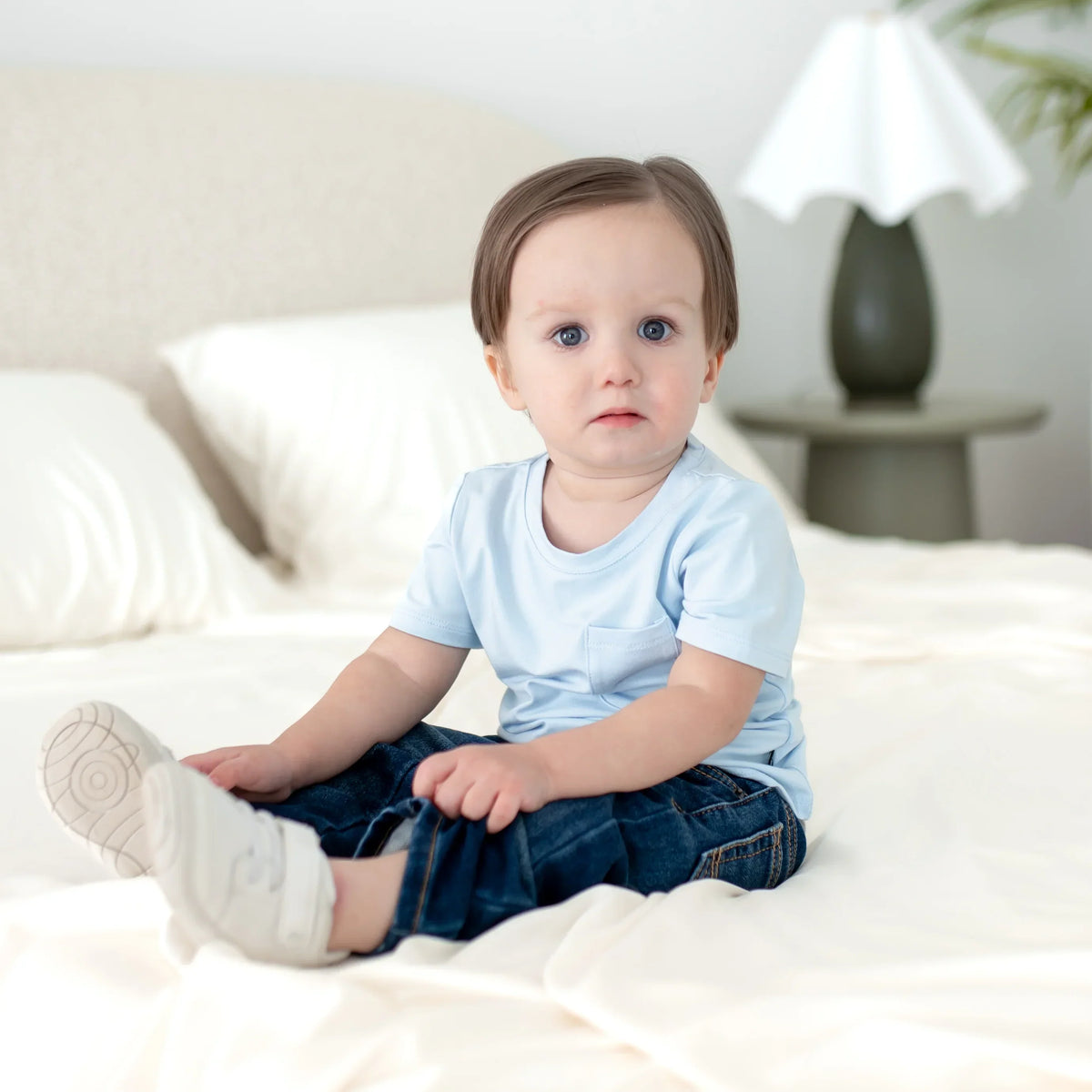 Toddler Crew Neck Tee in Breeze Main image