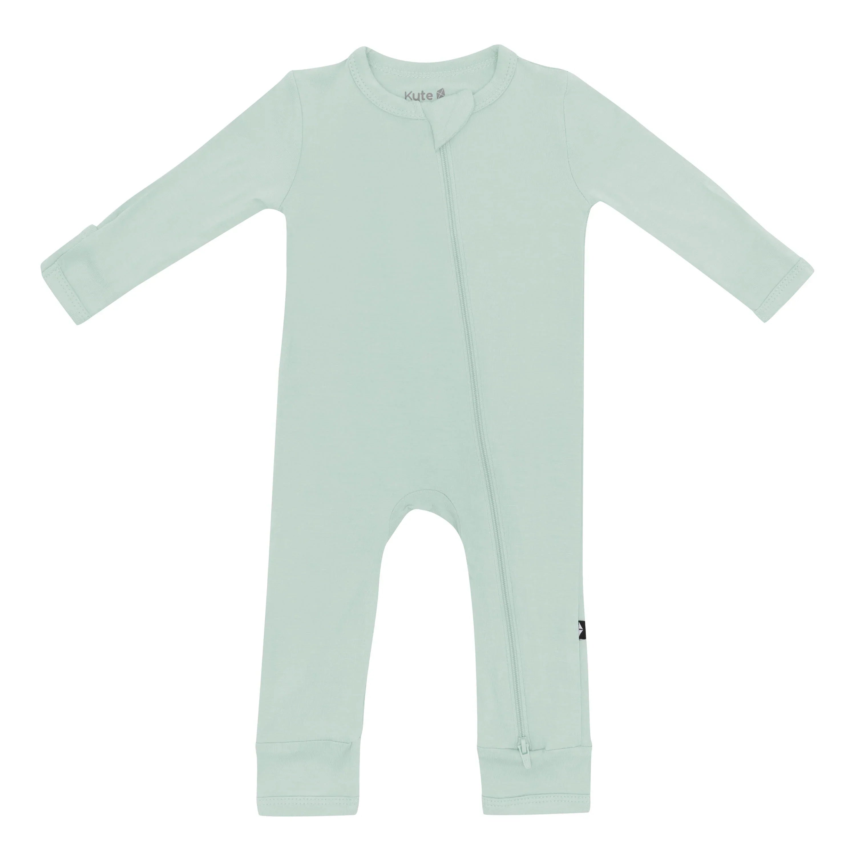 Zippered Romper in Sage Secondary image