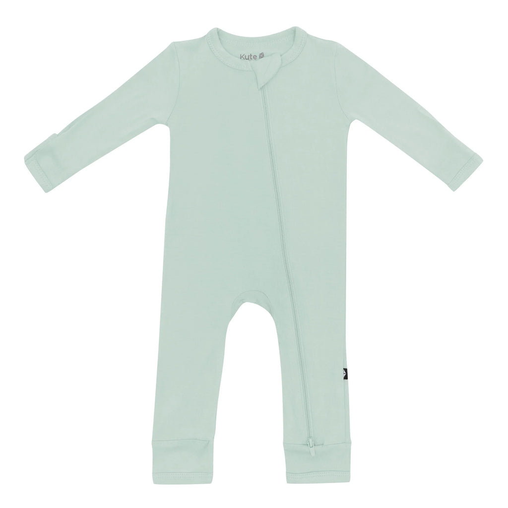 Zippered Romper in Sage