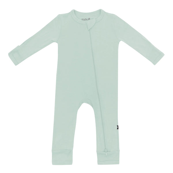 Zippered Romper in Sage