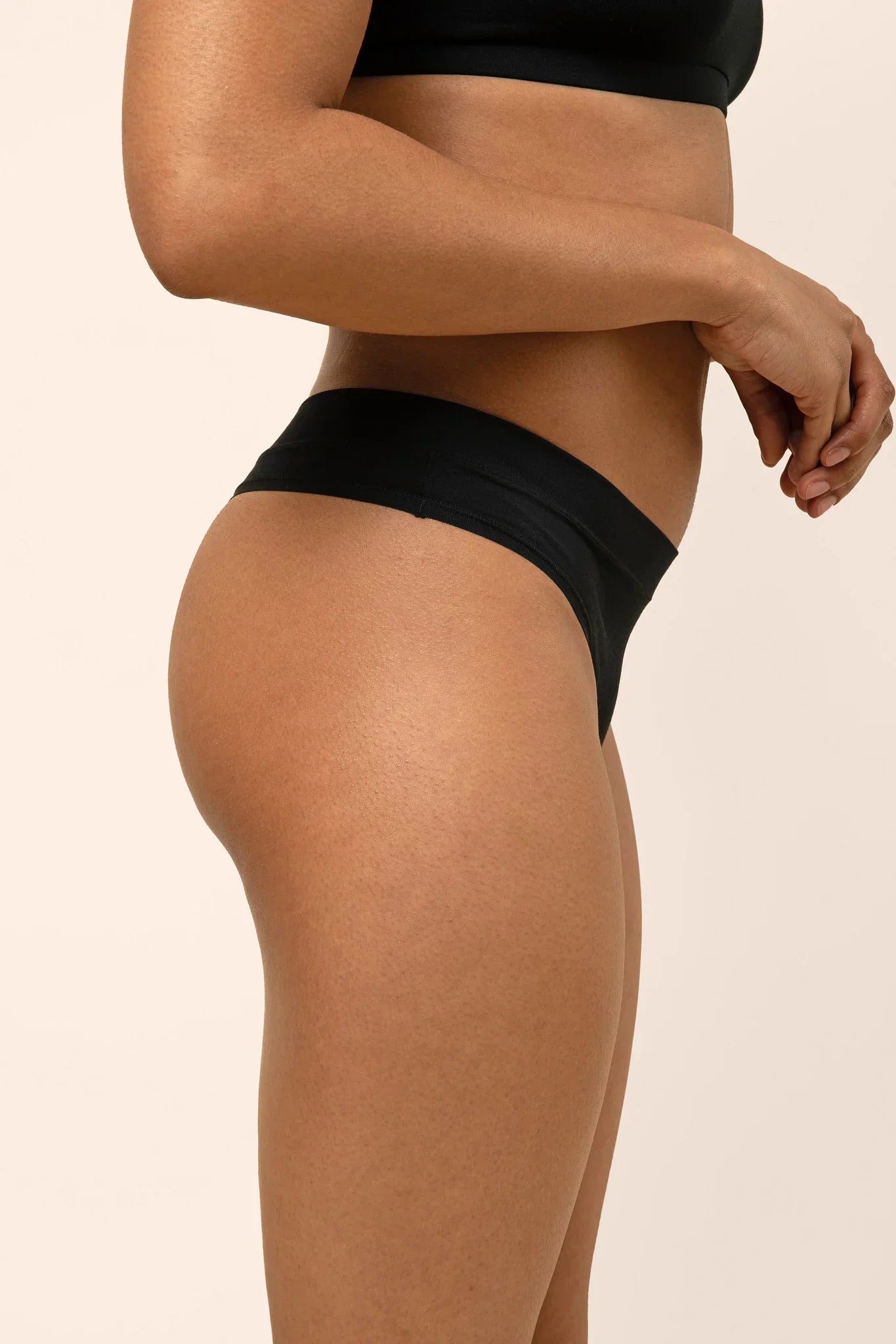 Women's Thong in Midnight Secondary image