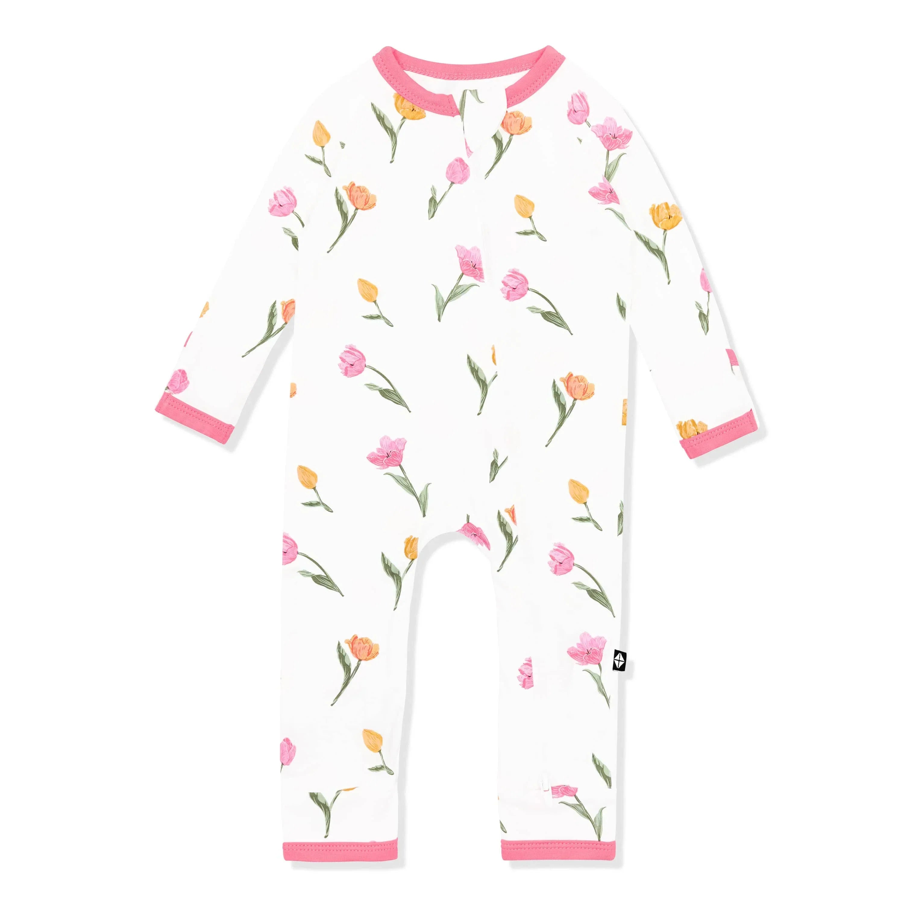 Zippered Romper in Tulip Secondary image