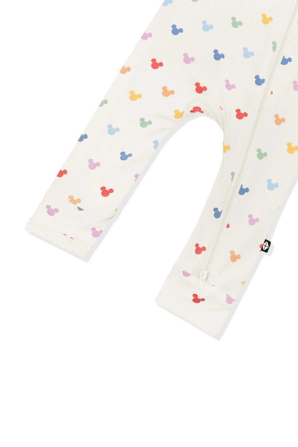 Zippered Romper in Pastel Mickey Mouse