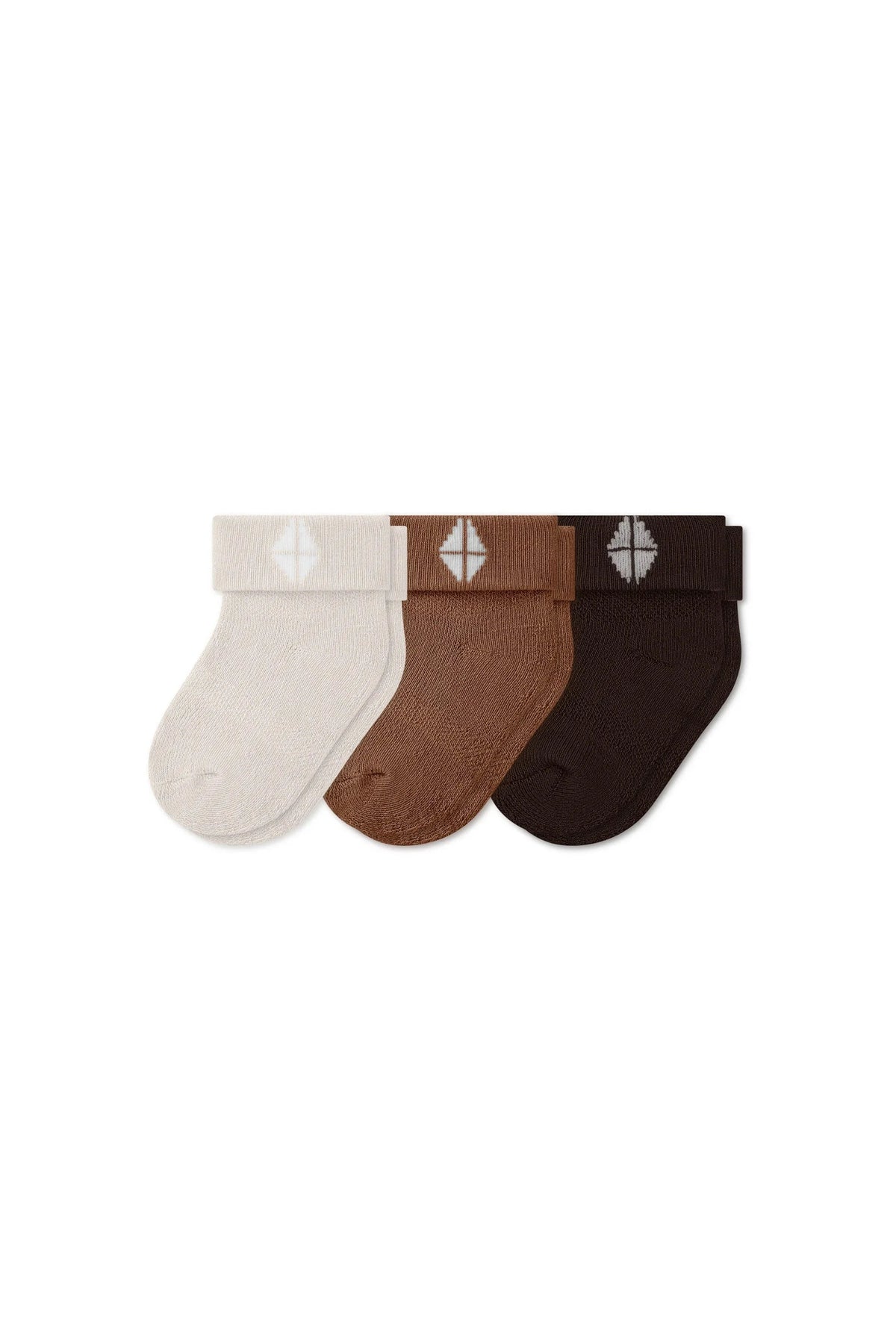 Baby 3-Pack Socks in Cafe Main image