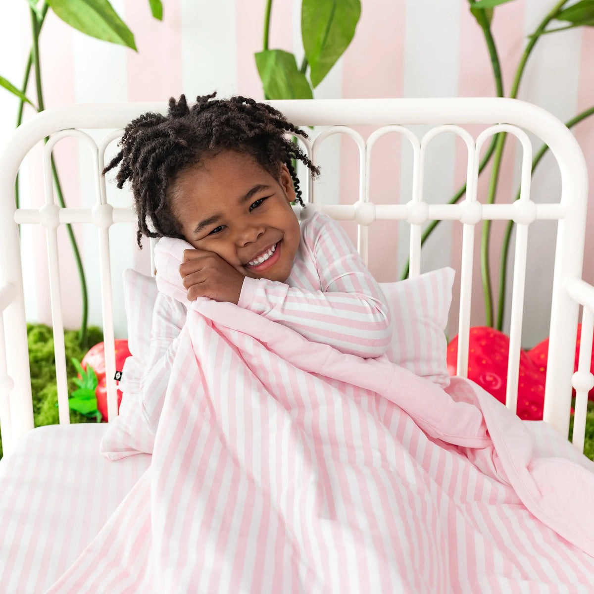 Toddler Blanket in Small Sakura Stripe 1.0 Main image