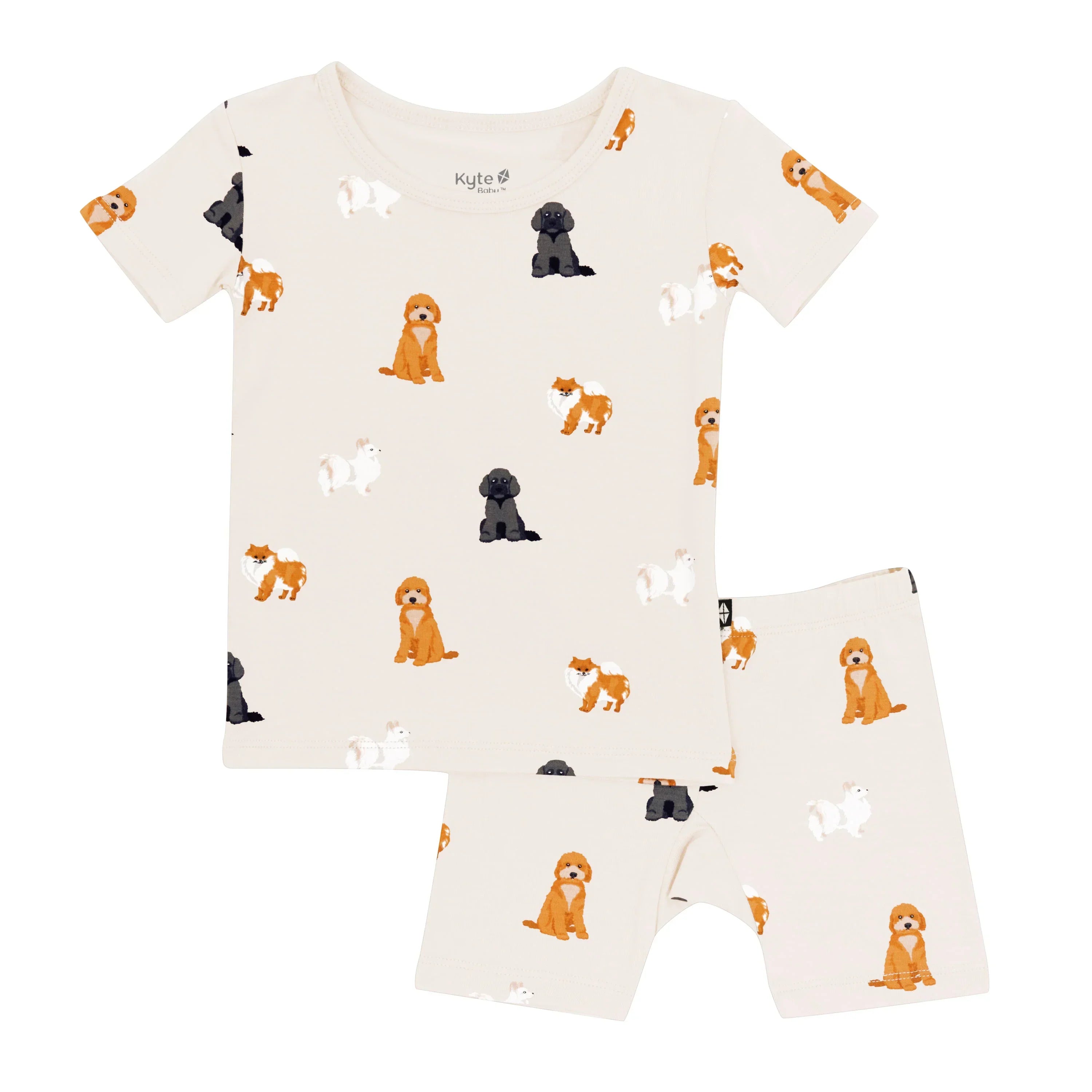 Short Sleeve Pajamas in Fluffy Dog Secondary image