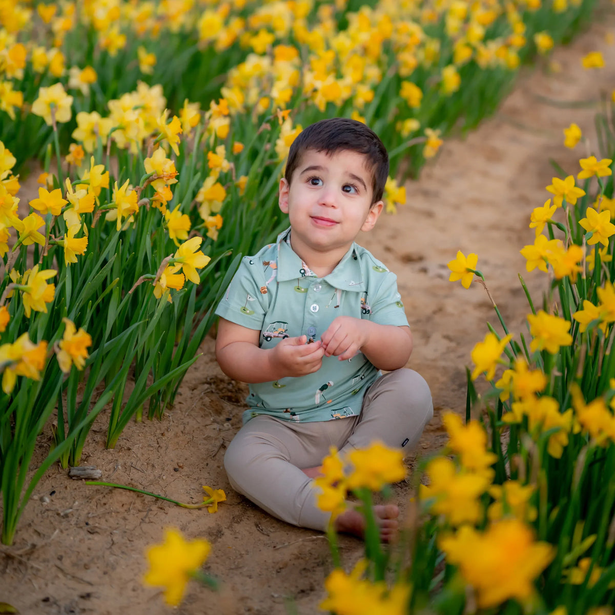 Toddler Short Sleeve Polo in Golf Main image