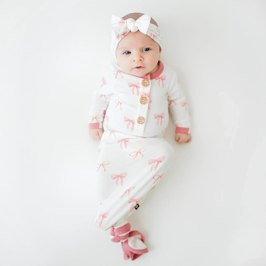Knotted Gown with Bow Set in Bow