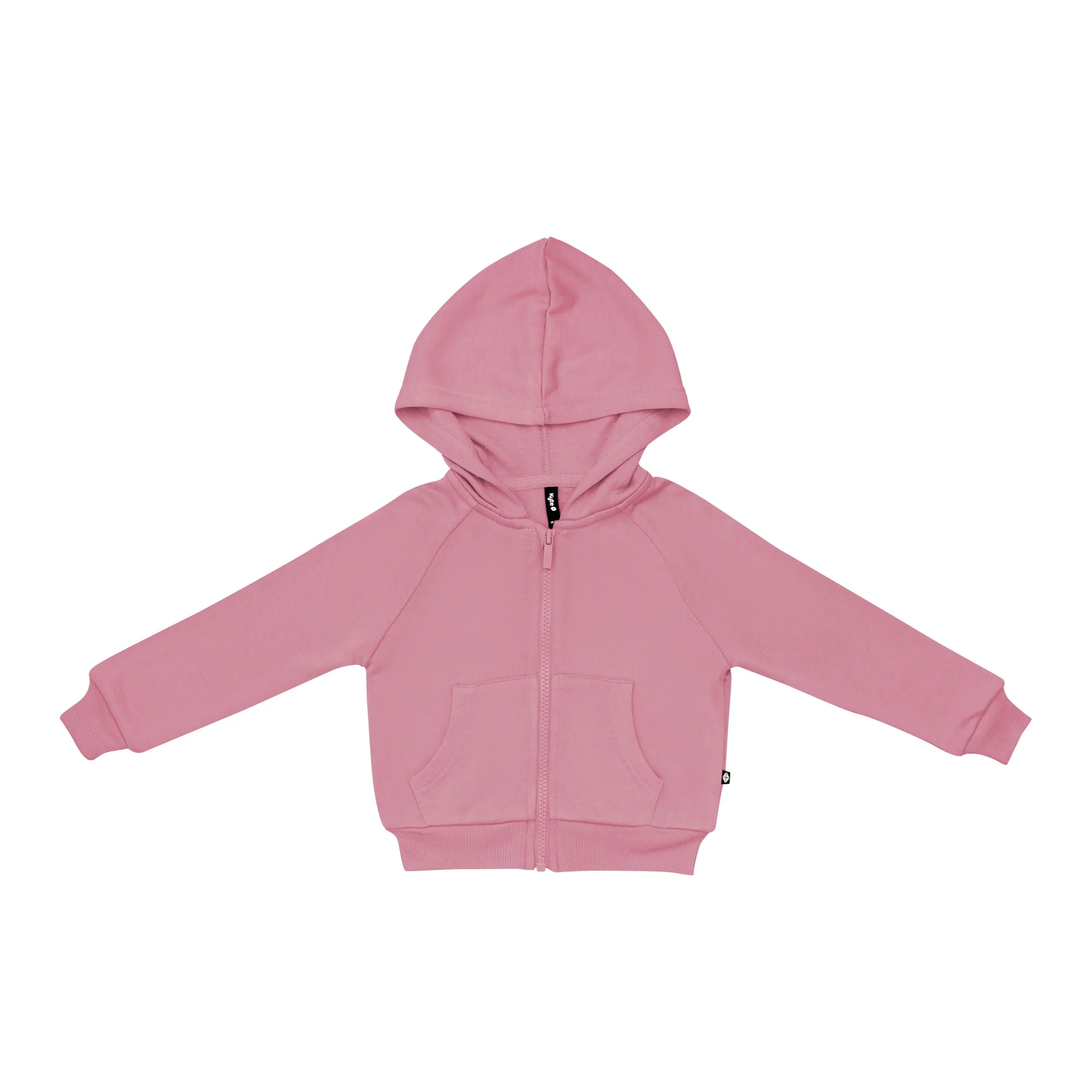 Fleece Zip Up Hoodie in Apple Blossom Secondary image