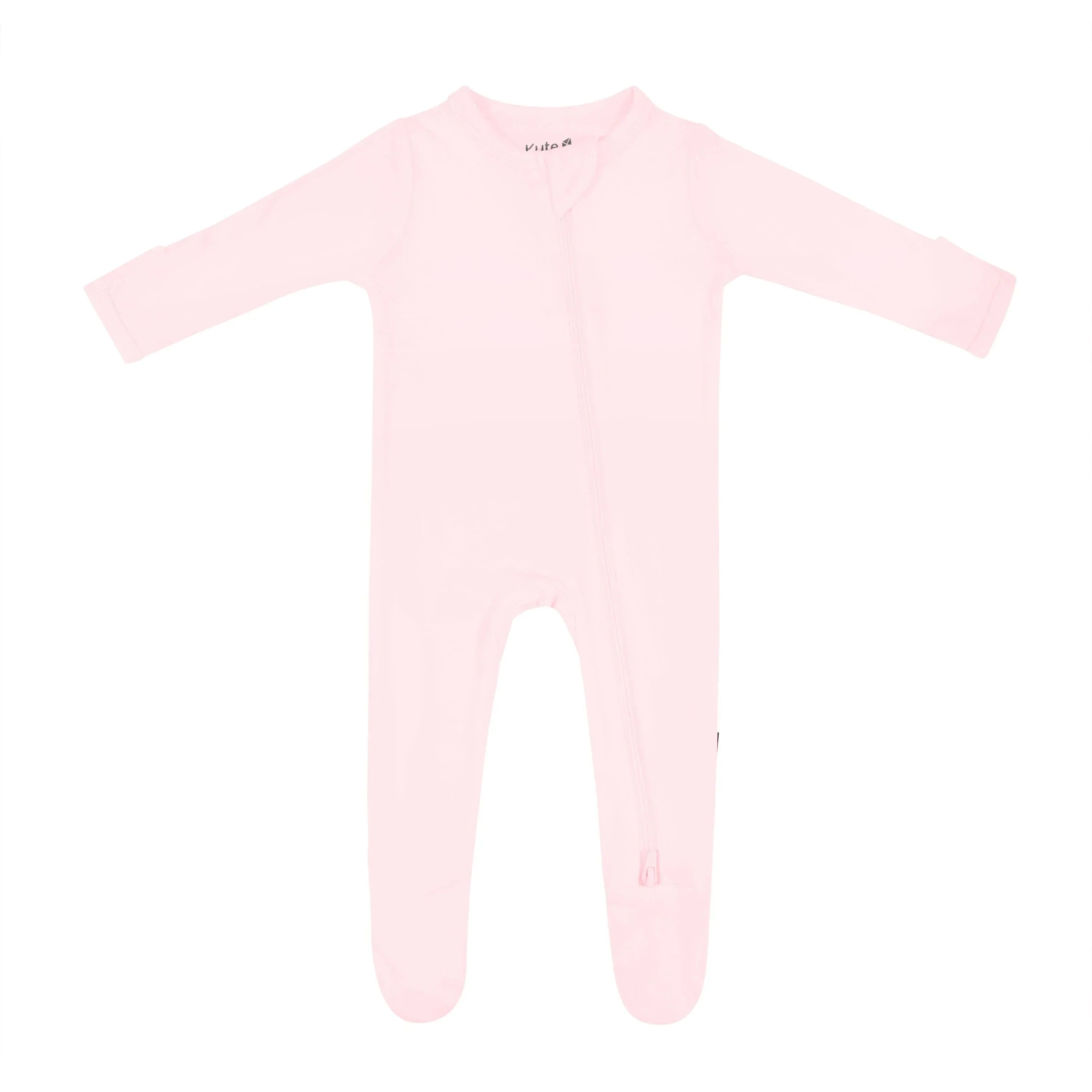 Zippered Footie in Sakura Secondary image