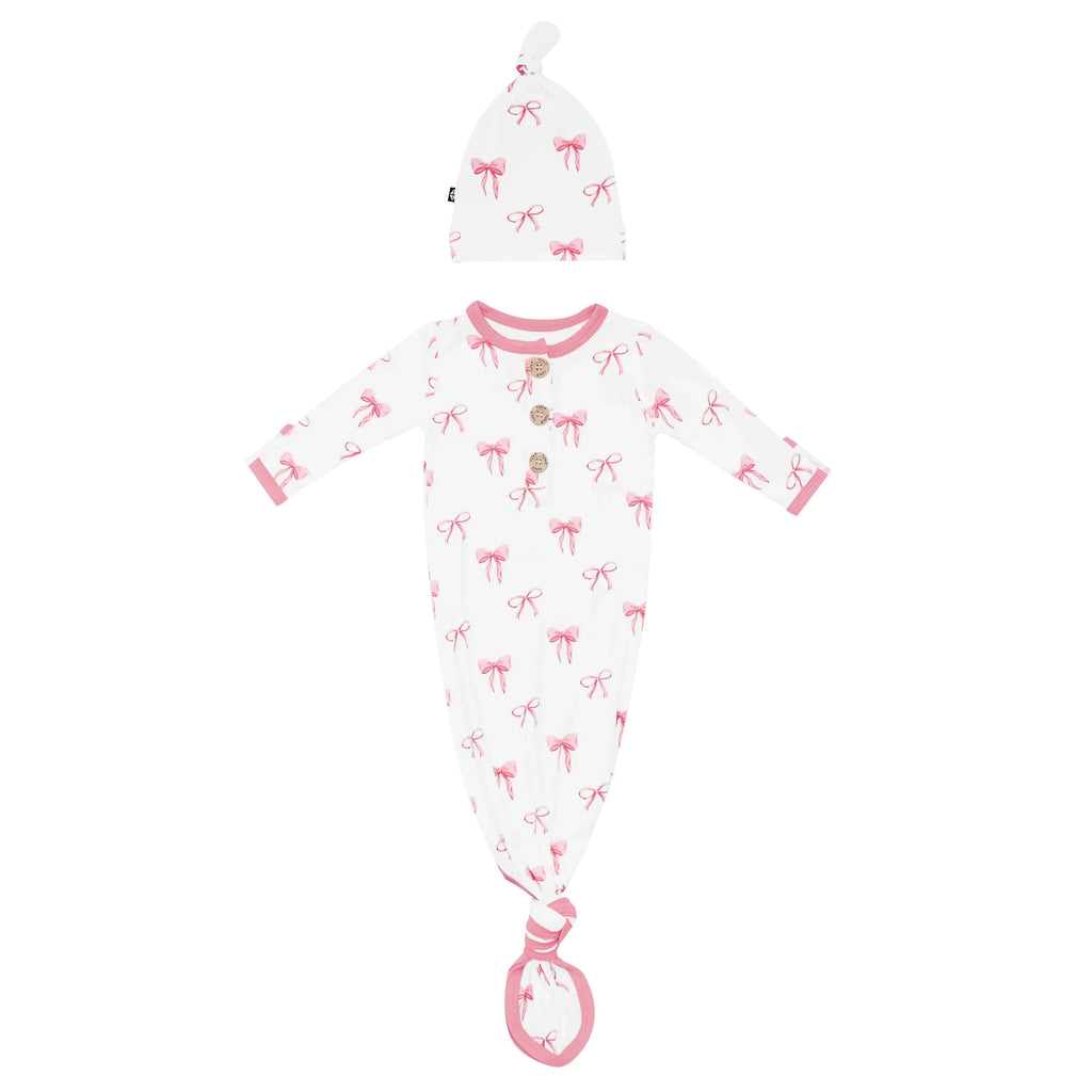 Knotted Gown with Hat Set in Bow