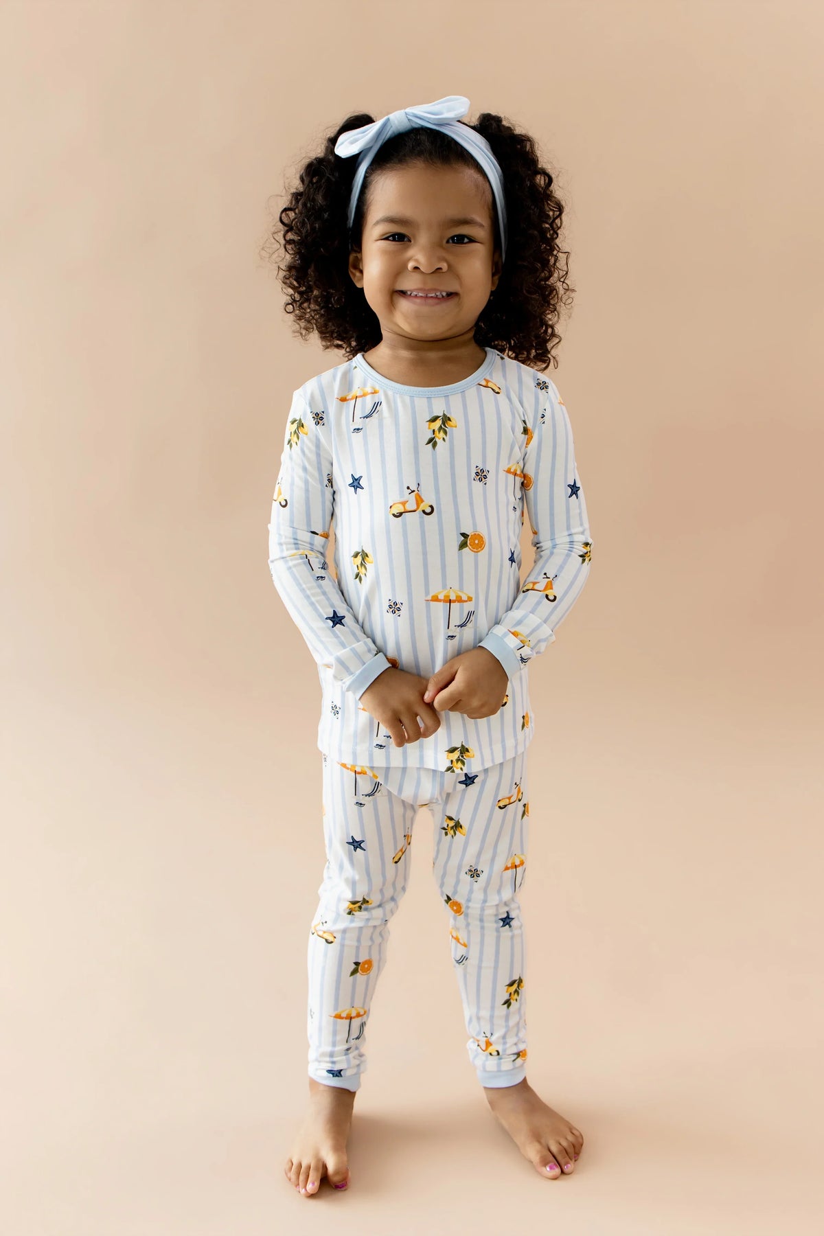 Long Sleeve Pajamas in Amalfi Coast Main image