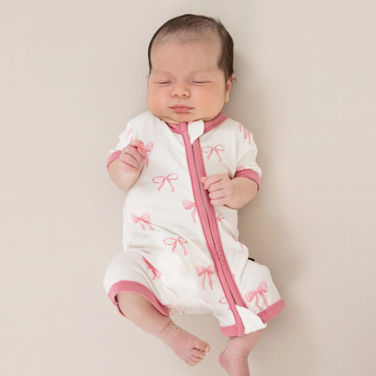 Zippered Shortall Romper in Bow Main image