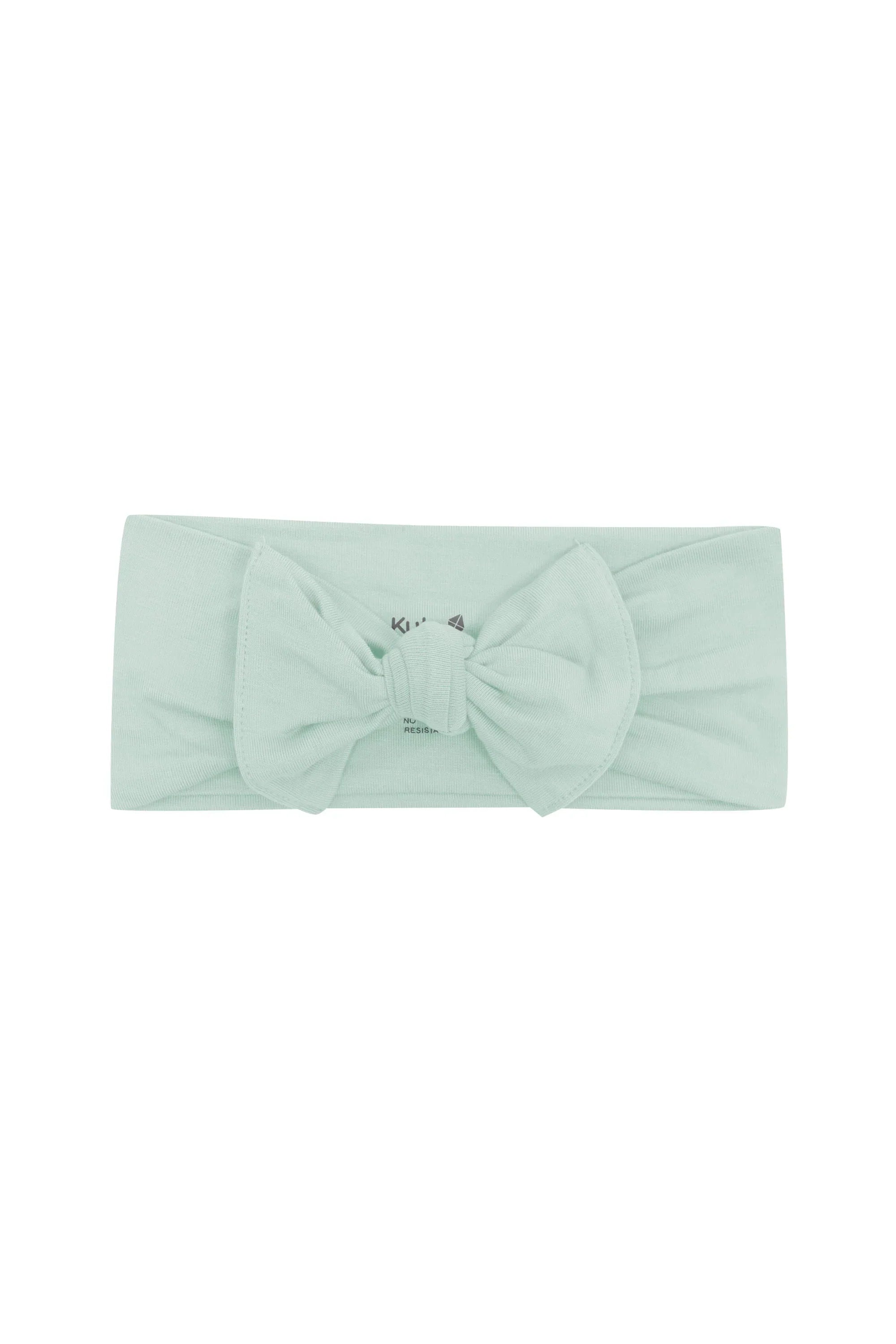 Knotted Bow Headband in Sage Secondary image