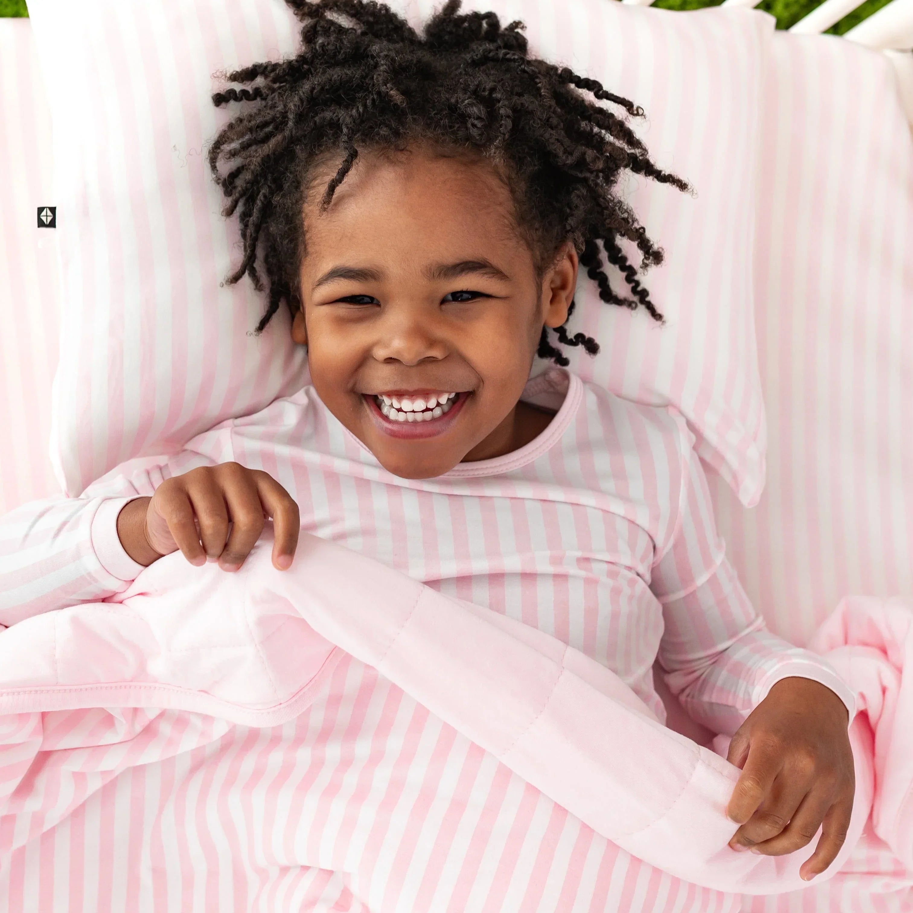 Toddler Pillowcase in Small Sakura Stripe Secondary image