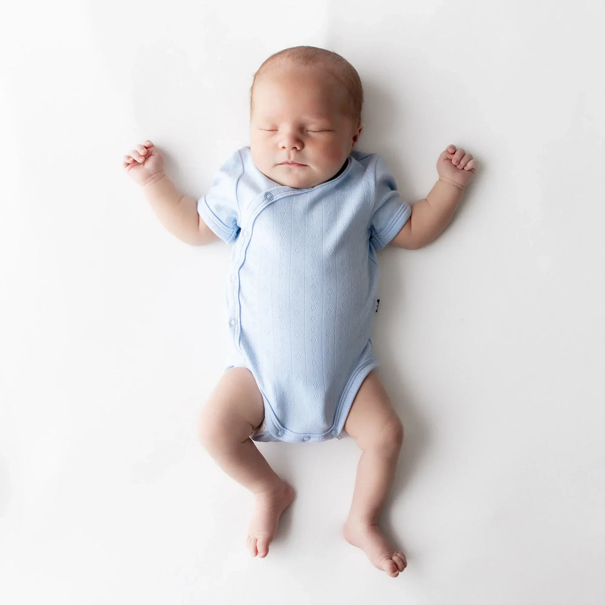 Pointelle Kimono Bodysuit in Breeze Main image