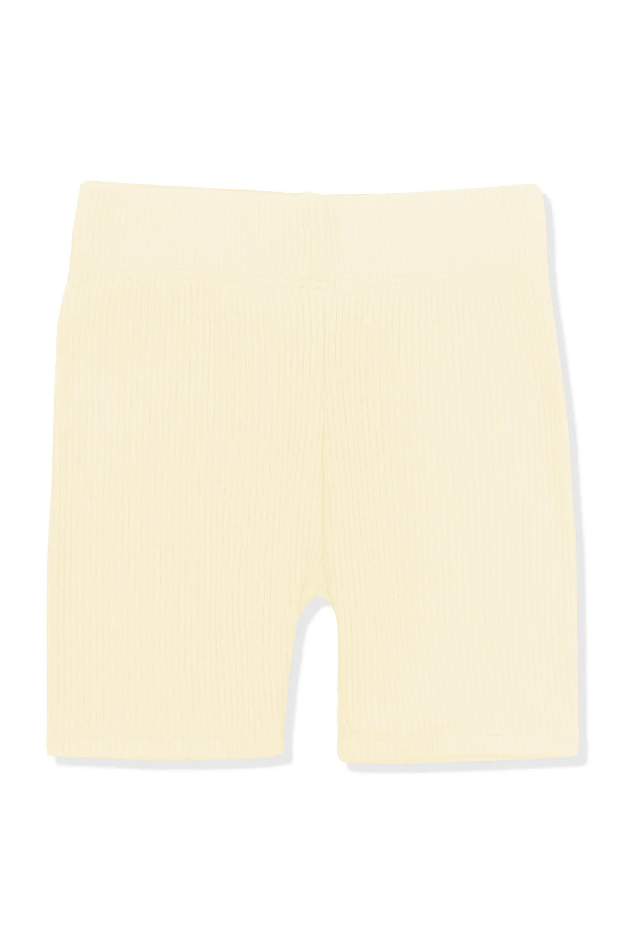 Ribbed Toddler Biker Shorts in Chamomile Secondary image