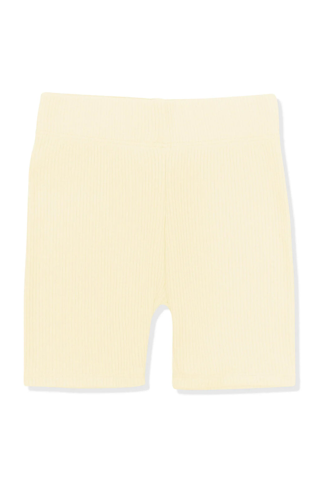 Ribbed Toddler Biker Shorts in Chamomile