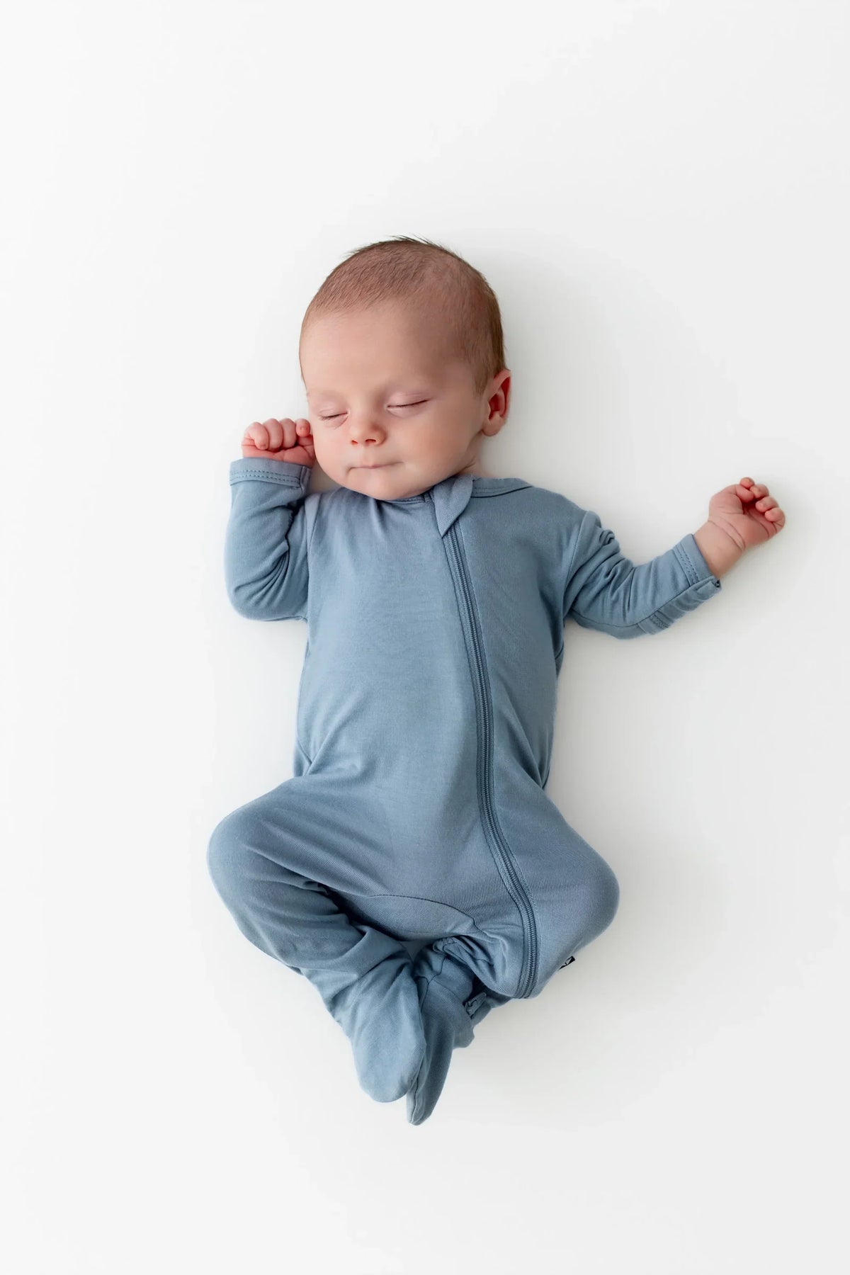 Zippered Footie in Slate Main image