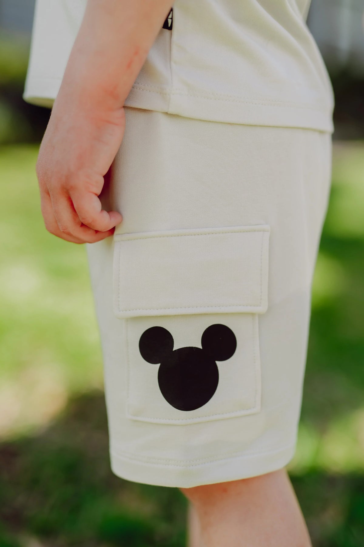 Cargo Short in Mickey Mouse on Ecru Main image