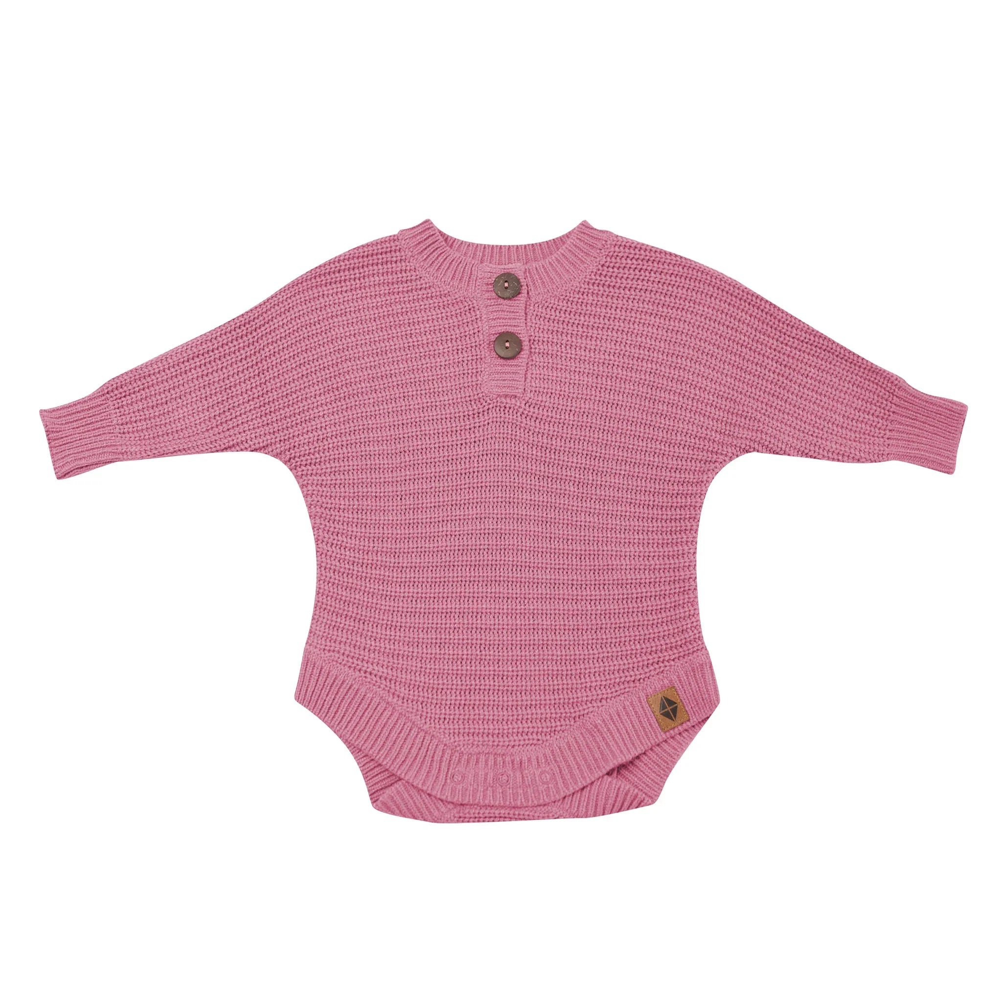 Chunky Knit Romper in Apple Blossom Secondary image