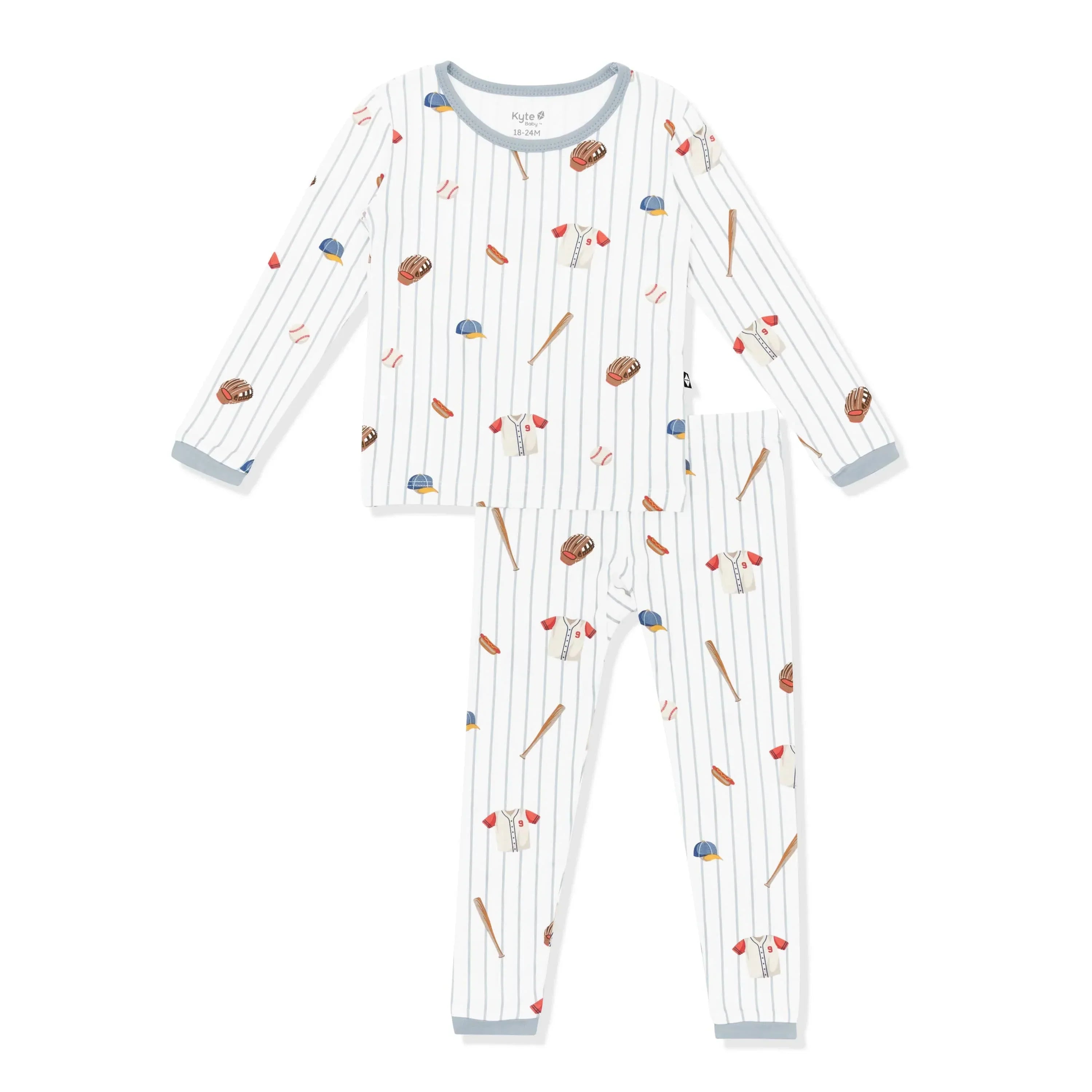 Long Sleeve Pajamas in Home Run Secondary image