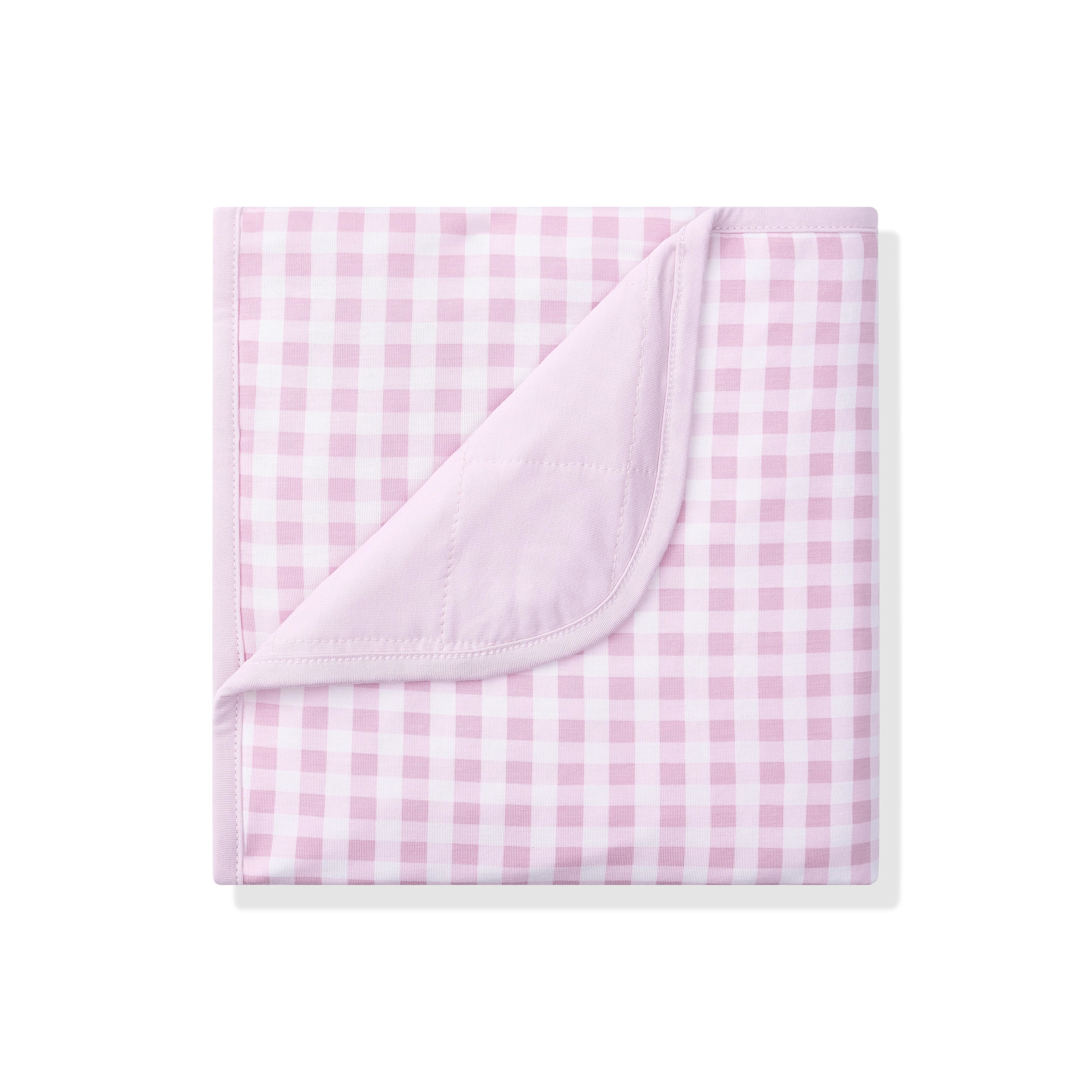 Baby Blanket in Gingham Thistle 1.0 Secondary image