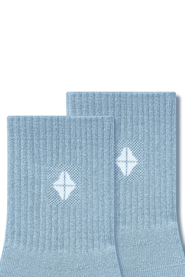 Adult Crew Socks in Breeze
