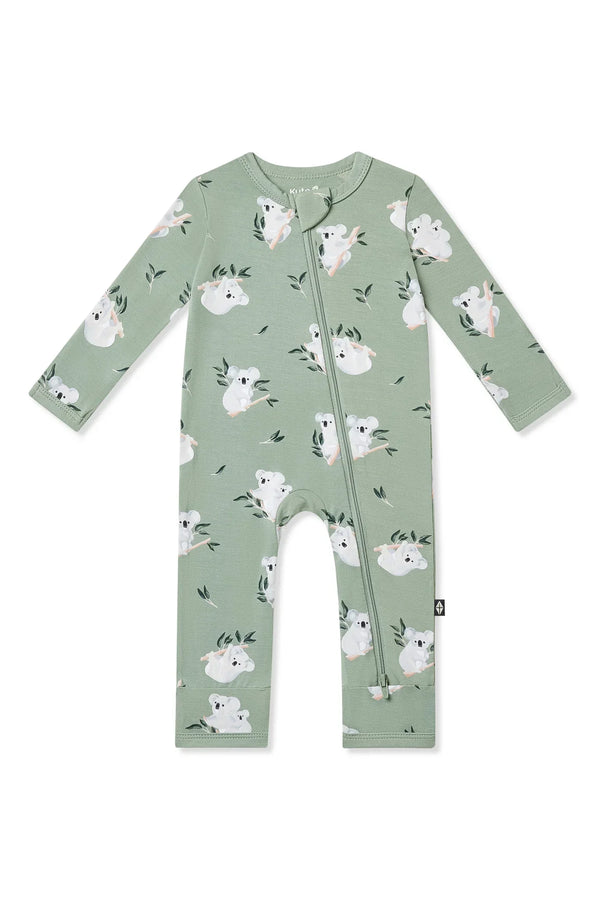 Zippered Romper in Koala