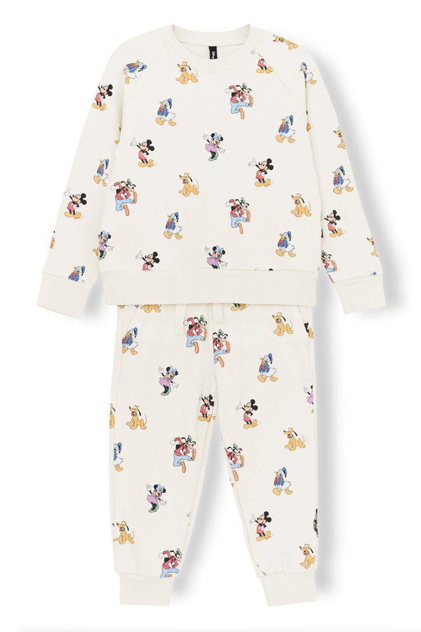Long Sleeve Jogger Set in Mickey Mouse and Friends