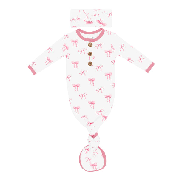 Knotted Gown with Bow Set in Bow