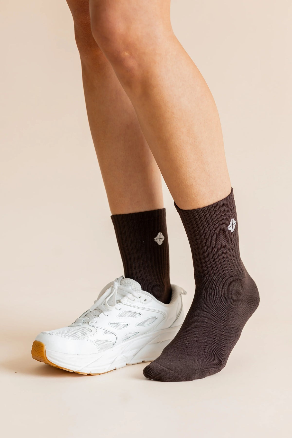 Adult Crew Socks in Espresso Main image