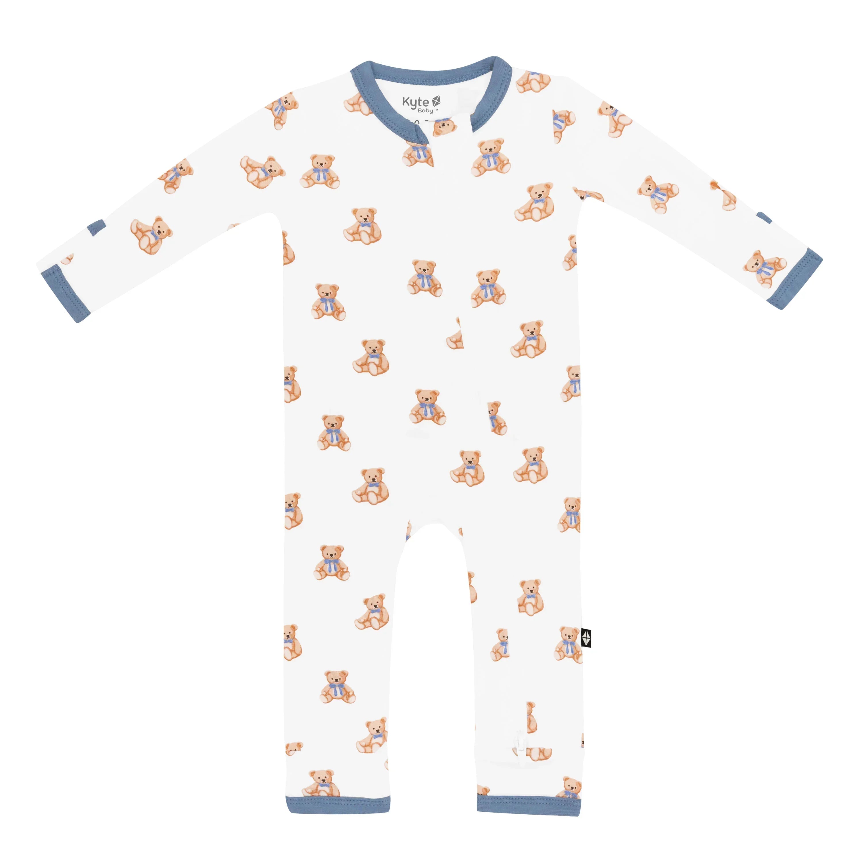Zippered Romper in Teddy Bear Secondary image