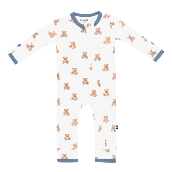 Zippered Romper in Teddy Bear
