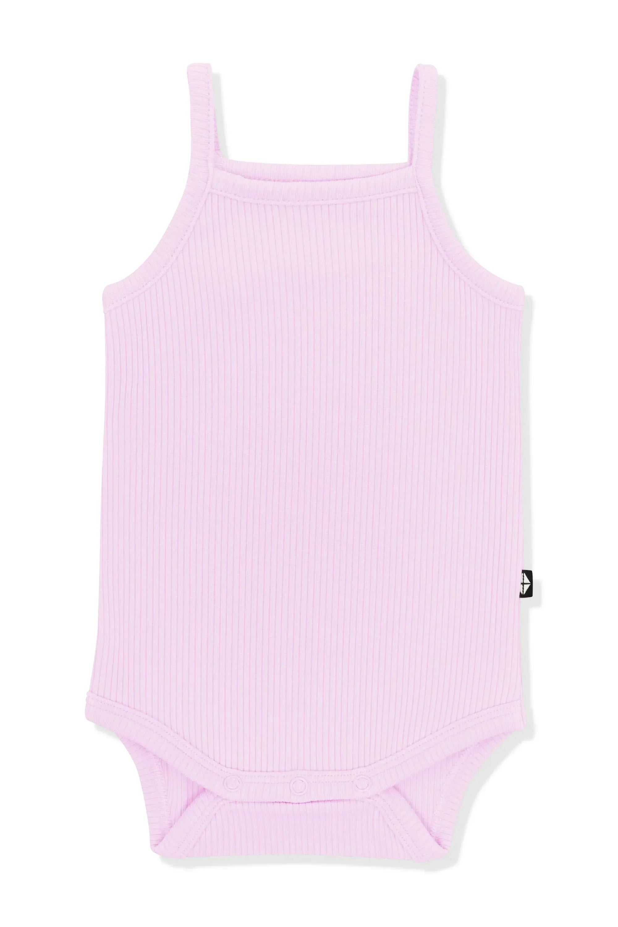 Ribbed Spaghetti Strap Bodysuit in Thistle Secondary image