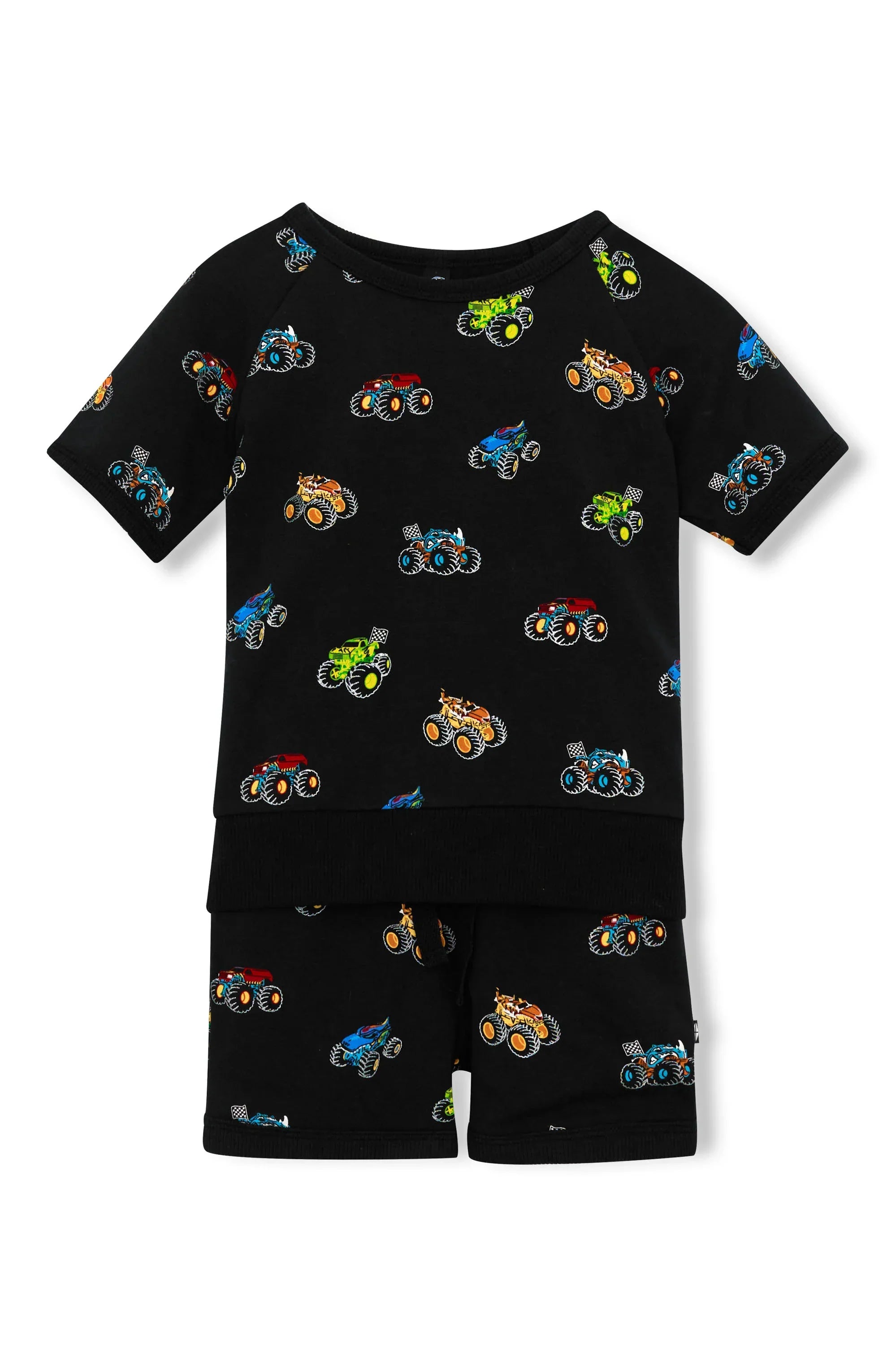 Short Sleeve Jogger Set in Monster Truck Secondary image