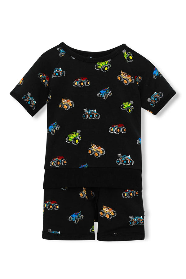 Short Sleeve Jogger Set in Monster Truck