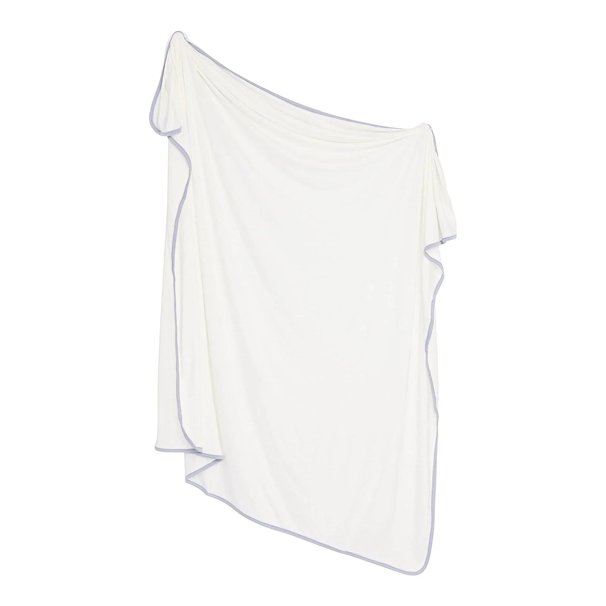 Swaddle Blanket in Cloud with Storm Trim Main image