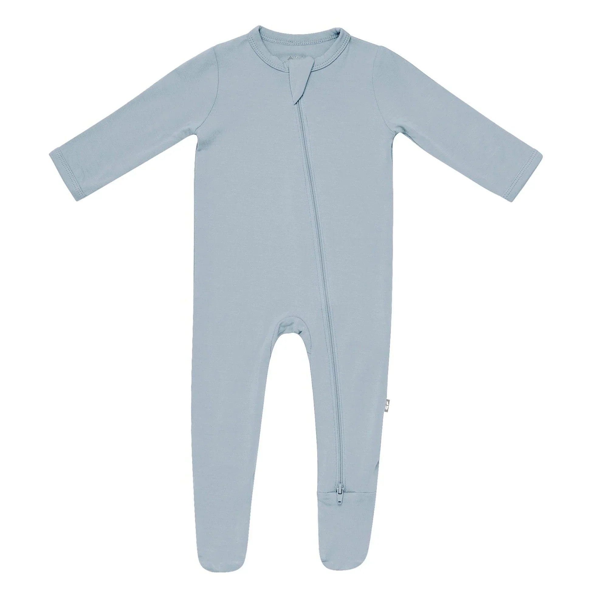 Zippered Footie in Fog Secondary image